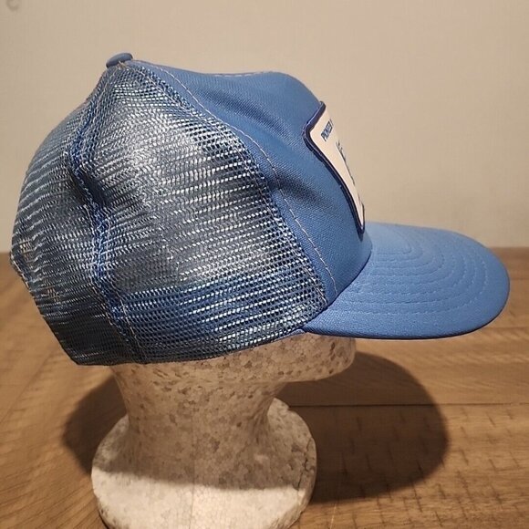 Pioneer Machinery Logo Patch Trucker Hat Cap Blue Snap Back Adjustable Mesh - Picture 4 of 6